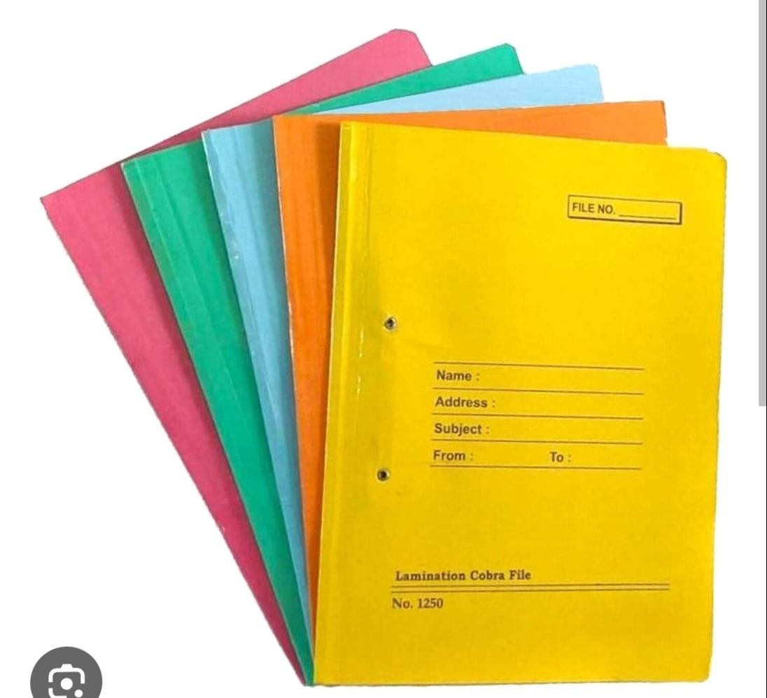 Storage Document Paperwork Cobra Spring File HARD Type Multicolored to keep documents safety 12 ...